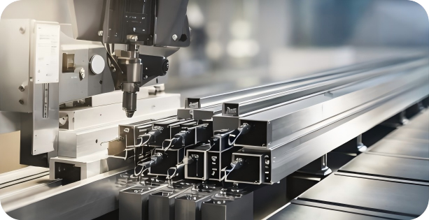 CNC manufacturing line for customized aluminum pergola and outdoor system production, precision fabrication for OEM outdoor structures, pergolas, carports, and shading systems for global B2B export – Lumisong