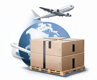 Protective packaging and global shipping preparation for aluminum outdoor systems including pergolas, carports and architectural shading structures at Lumisong factory ready for international export