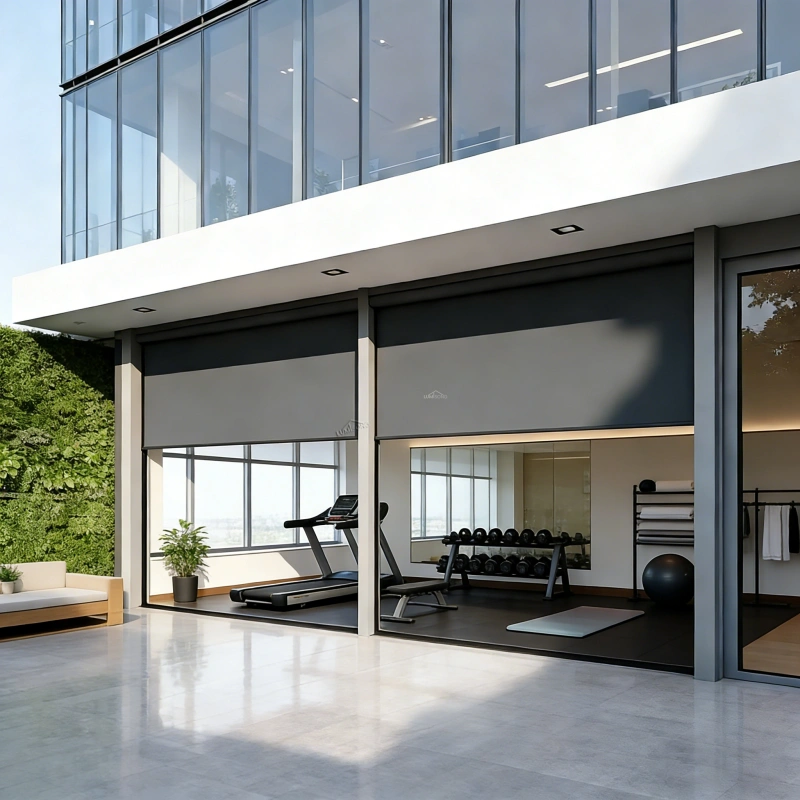 Outdoor roller shades installed on patios, pergolas, and balconies, featuring durable weather-resistant fabric and aluminum components to provide adjustable sunlight control, wind protection, and enhanced privacy. Designed for residential and commercial outdoor spaces, including homes, cafes, restaurants, hotels, and terraces. Custom sizes, colors, and configurations available for flexible installation and long-lasting performance. Manufactured by Lumisong, a leading outdoor shading system manufacturer in China serving global markets including the USA, Canada, UK, Australia, and international regions.