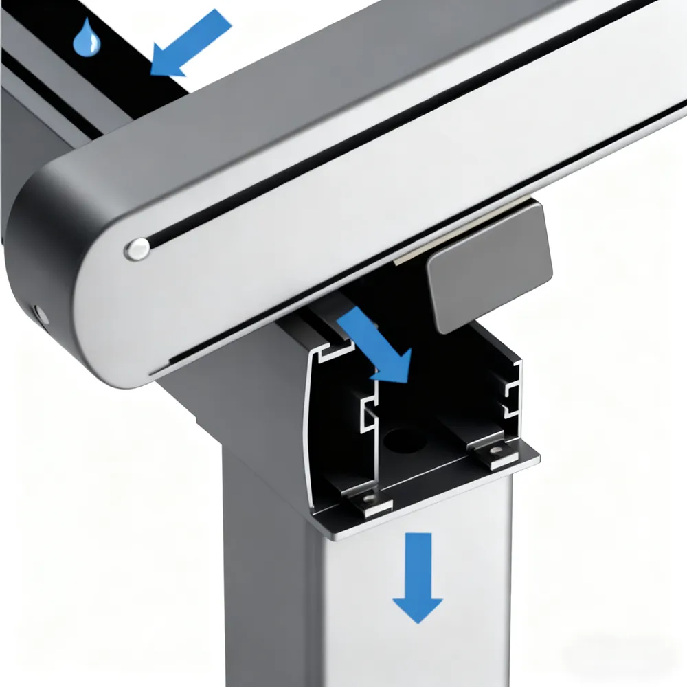 Lumisong waterproof motorized awning with retractable aluminum frame for patio, terrace, and commercial outdoor protection