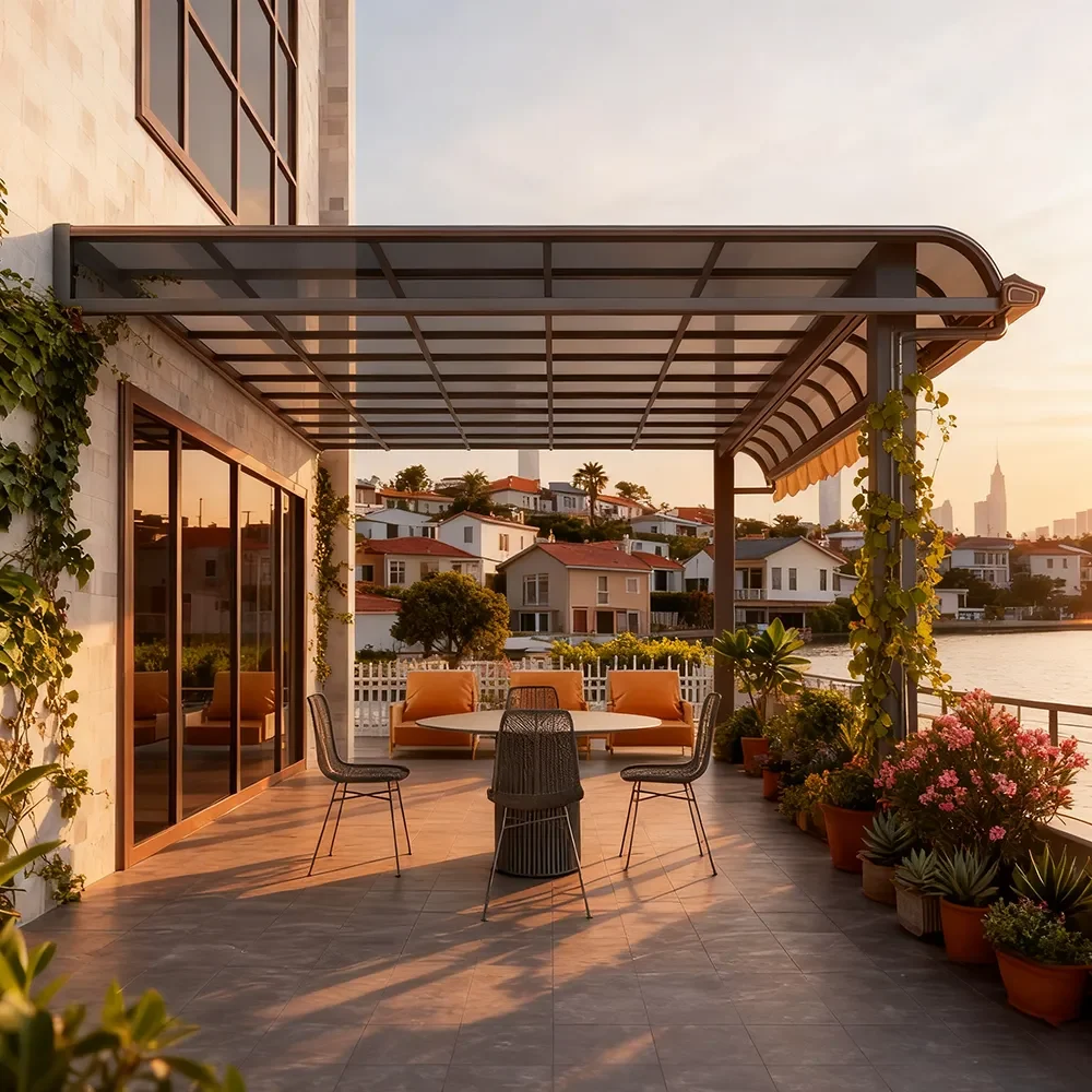 Heavy duty canopy by Lumisong for robust outdoor shading, all-weather protection, and industrial-grade durability